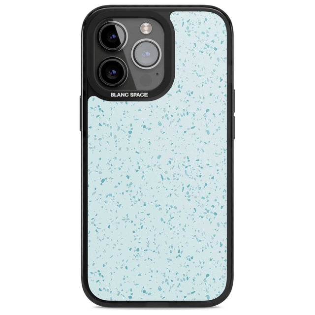 Light Blue Terrazzo Pattern Phone Case iPhone 15 Pro / Magsafe Black Impact Case,iPhone 15 Pro Max / Magsafe Black Impact Case,iPhone 14 Pro Max / Magsafe Black Impact Case,iPhone 13 Pro / Magsafe Black Impact Case,iPhone 14 Pro / Magsafe Black Impact Case Blanc Space