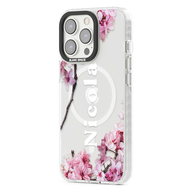 Personalised Cherry Blossoms with Text Custom Phone Case iPhone 15 Pro Max / Black Impact Case,iPhone 15 Plus / Black Impact Case,iPhone 15 Pro / Black Impact Case,iPhone 15 / Black Impact Case,iPhone 15 Pro Max / Impact Case,iPhone 15 Plus / Impact Case,iPhone 15 Pro / Impact Case,iPhone 15 / Impact Case,iPhone 15 Pro Max / Magsafe Black Impact Case,iPhone 15 Plus / Magsafe Black Impact Case,iPhone 15 Pro / Magsafe Black Impact Case,iPhone 15 / Magsafe Black Impact Case,iPhone 14 Pro Max / Black Impact Cas