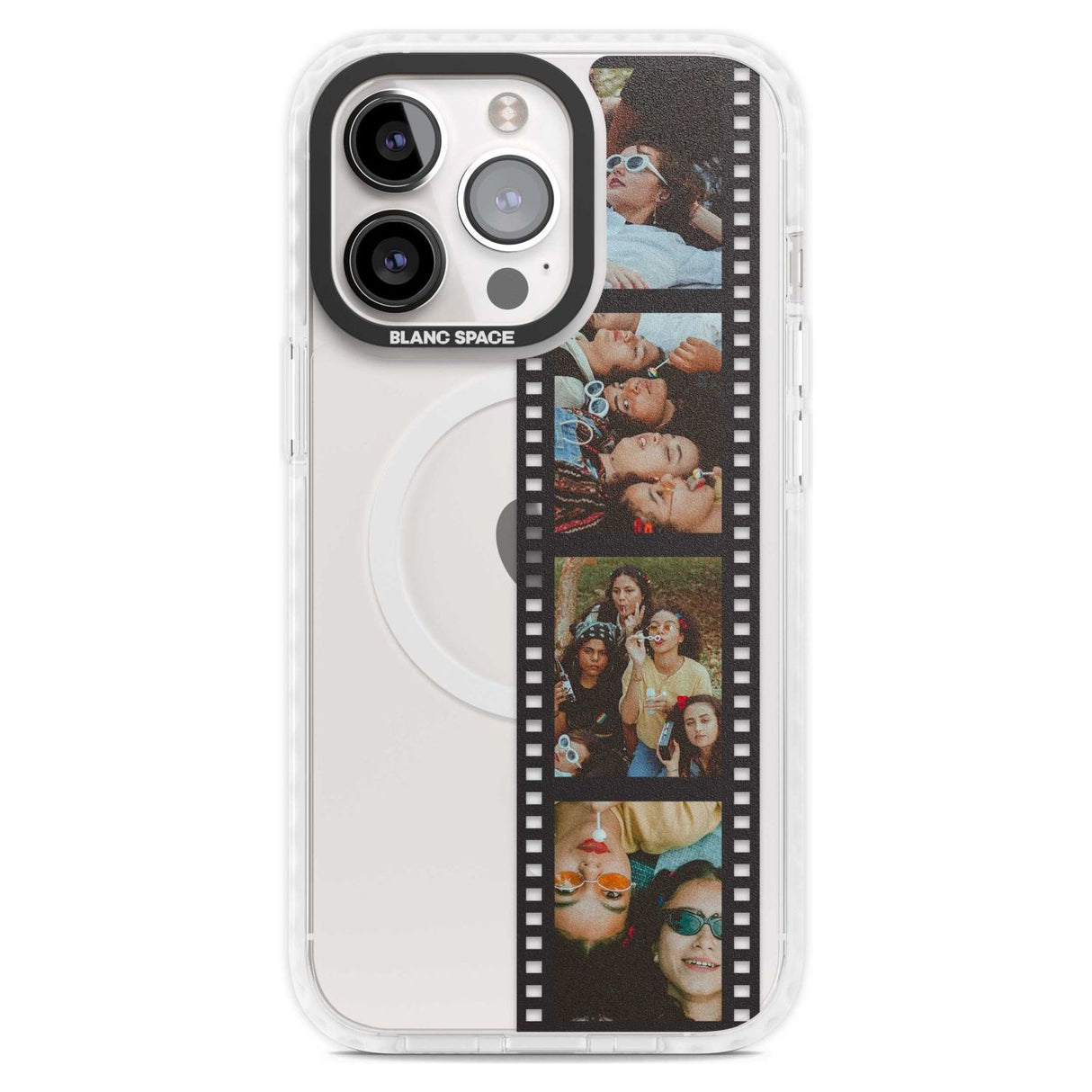 Personalised Instant Camera Photo iPhone Case Custom Phone Case iPhone 15 Pro Max / Magsafe Impact Case,iPhone 15 Pro / Magsafe Impact Case Blanc Space