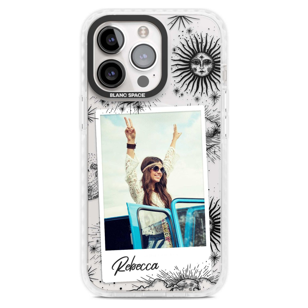 Personalised Astrology Instant Photo Custom Phone Case iPhone 15 Pro Max / Magsafe Impact Case,iPhone 15 Pro / Magsafe Impact Case Blanc Space