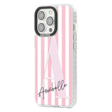 Personalised Pink Stripes & Large Monogram Custom Phone Case iPhone 15 Pro Max / Black Impact Case,iPhone 15 Plus / Black Impact Case,iPhone 15 Pro / Black Impact Case,iPhone 15 / Black Impact Case,iPhone 15 Pro Max / Impact Case,iPhone 15 Plus / Impact Case,iPhone 15 Pro / Impact Case,iPhone 15 / Impact Case,iPhone 15 Pro Max / Magsafe Black Impact Case,iPhone 15 Plus / Magsafe Black Impact Case,iPhone 15 Pro / Magsafe Black Impact Case,iPhone 15 / Magsafe Black Impact Case,iPhone 14 Pro Max / Black Impact