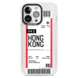 Personalised Hong Kong Boarding Pass Custom Phone Case iPhone 15 Pro Max / Magsafe Impact Case,iPhone 15 Pro / Magsafe Impact Case Blanc Space