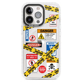 CAUTION Phone Case iPhone 15 Pro Max / Magsafe Impact Case,iPhone 15 Pro / Magsafe Impact Case Blanc Space