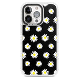 White Daisy Pattern (Black)