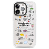 Anxiety Black Text Phone Case iPhone 15 Pro Max / Magsafe Impact Case,iPhone 15 Pro / Magsafe Impact Case Blanc Space