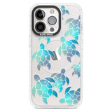 Aqua Space Turtles Phone Case iPhone 15 Pro Max / Magsafe Impact Case,iPhone 15 Pro / Magsafe Impact Case Blanc Space