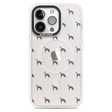 Whippet/Italian Greyhound Dog Pattern Clear