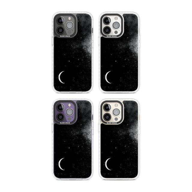 Night Sky Galaxies: Crescent Moon Phone Case iPhone 15 Pro Max / Black Impact Case,iPhone 15 Plus / Black Impact Case,iPhone 15 Pro / Black Impact Case,iPhone 15 / Black Impact Case,iPhone 15 Pro Max / Impact Case,iPhone 15 Plus / Impact Case,iPhone 15 Pro / Impact Case,iPhone 15 / Impact Case,iPhone 15 Pro Max / Magsafe Black Impact Case,iPhone 15 Plus / Magsafe Black Impact Case,iPhone 15 Pro / Magsafe Black Impact Case,iPhone 15 / Magsafe Black Impact Case,iPhone 14 Pro Max / Black Impact Case,iPhone 14 