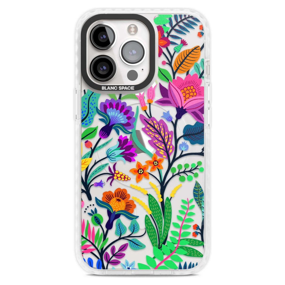 Floral Vibe Phone Case iPhone 15 Pro Max / Magsafe Impact Case,iPhone 15 Pro / Magsafe Impact Case Blanc Space