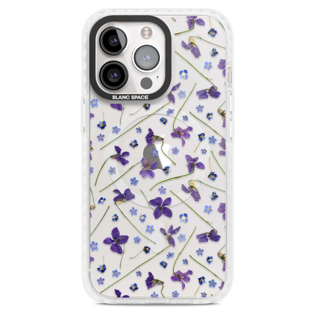 Violet & Blue Floral Pattern Design