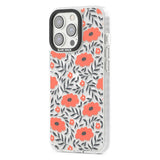 Red Poppy Transparent Floral