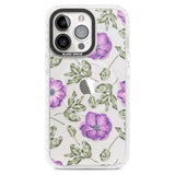 Purple Blossoms Transparent Floral