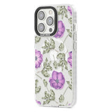 Purple Blossoms Transparent Floral