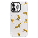 Clear Jaguar Jungle Cat Pattern Phone Case iPhone 15 Pro Max / Magsafe Impact Case,iPhone 15 Pro / Magsafe Impact Case Blanc Space