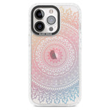 Large Rainbow Mandala Phone Case iPhone 15 Pro Max / Magsafe Impact Case,iPhone 15 Pro / Magsafe Impact Case Blanc Space