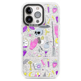 Black Magic Pattern Phone Case iPhone 15 Pro Max / Magsafe Impact Case,iPhone 15 Pro / Magsafe Impact Case Blanc Space