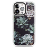 Mixed Succulents - Real Botanical Photographs Phone Case iPhone 15 Pro Max / Magsafe Impact Case,iPhone 15 Pro / Magsafe Impact Case Blanc Space