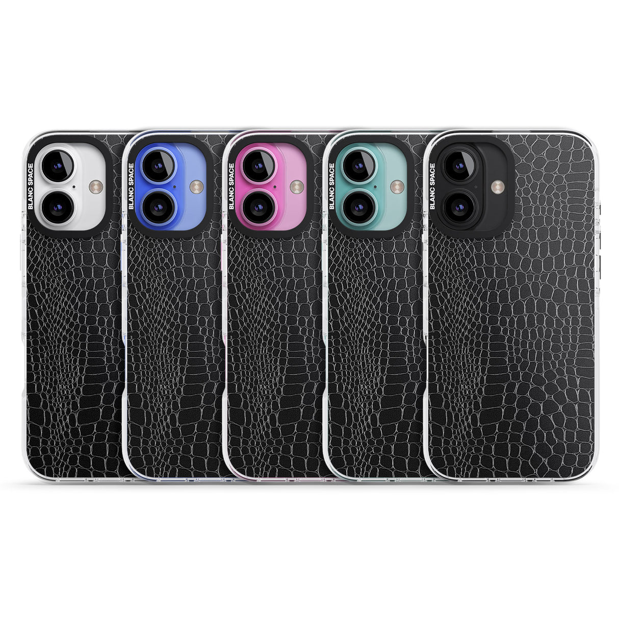 iPhone 16 Pro Max Black Snakeskin Black Impact Phone Case