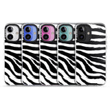 iPhone 16 Pro Max Black Zebra Print Black Impact Phone Case