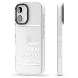 iPhone 16 Pro Max Another Point of View (White) Black Impact Phone Case