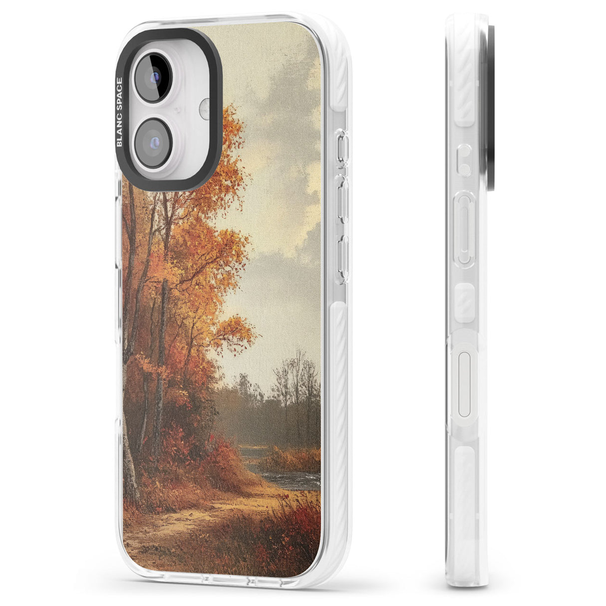 Vintage Autumn Oil Painting Impact Phone Case for iPhone 16, iPhone 16 Plus