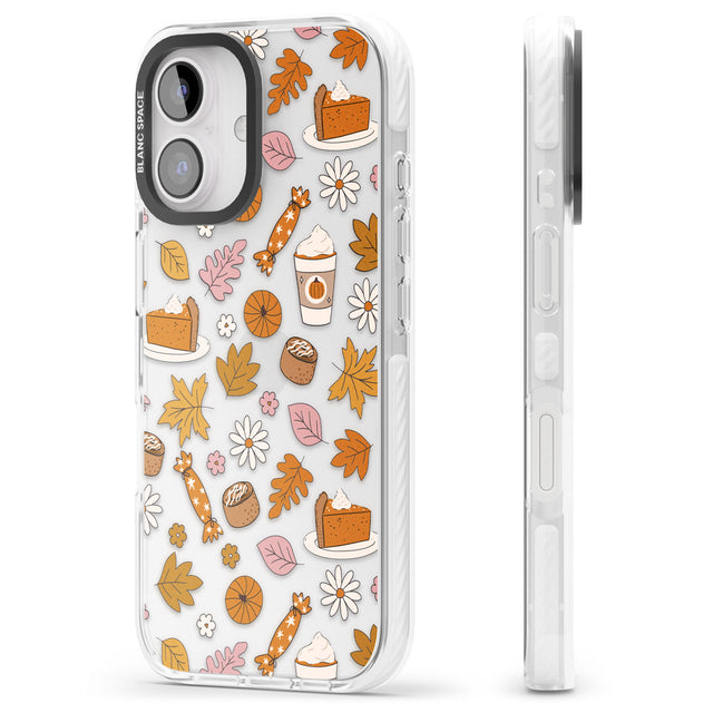 Pumpkin Spice Impact Phone Case for iPhone 16, iPhone 16 Plus