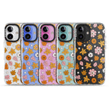 Autumn Leaves and Flowers Impact Phone Case for iPhone 16, iPhone 16 Plus