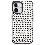 iPhone 16 Pro Max Hand Drawn Lines Pattern Black Impact Phone Case