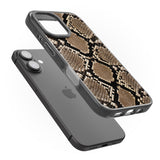 iPhone 16 Pro Max Snakeskin Black Impact Phone Case