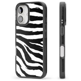 iPhone 16 Pro Max Black Zebra Print Black Impact Phone Case