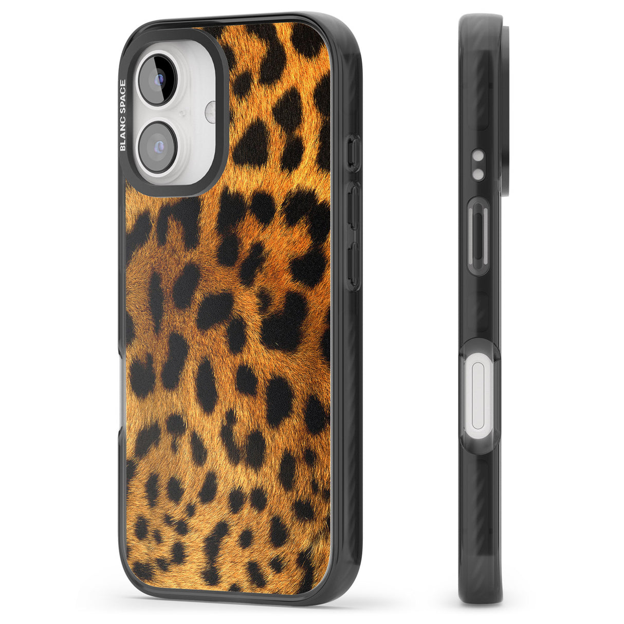 iPhone 16 Pro Max Leopard Print Black Impact Phone Case