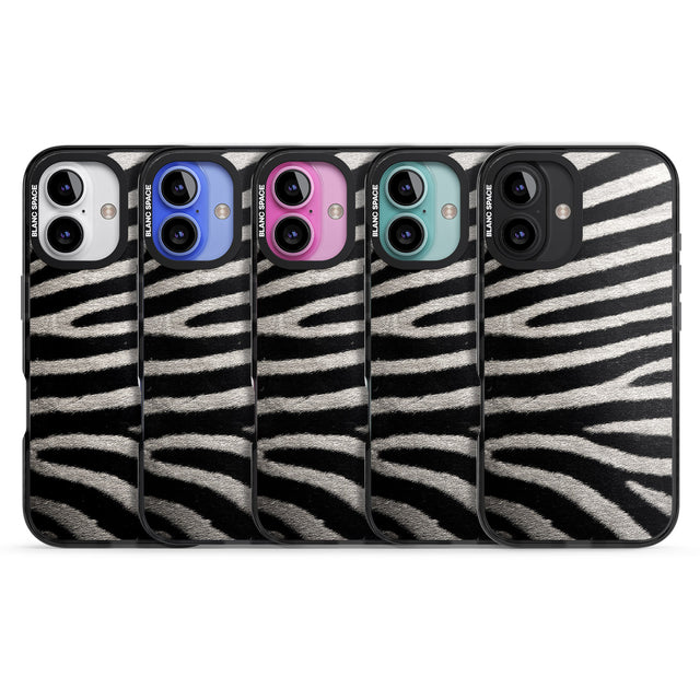 iPhone 16 Pro Max Zebra Print Black Impact Phone Case