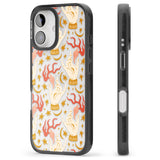 iPhone 16 Pro Max Hand Watcher Pattern Black Impact Phone Case