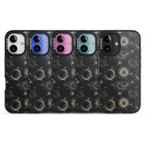 iPhone 16 Pro Max Large Suns, Moons & Clouds Astrological Black Impact Phone Case