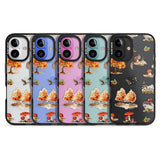 Fall Forest Friends Black Impact Phone Case for iPhone 16, iPhone 16 Plus