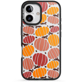 Autumn Pumpkin Patch Black Impact Phone Case for iPhone 16, iPhone 16 Plus