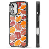 Autumn Pumpkin Patch Black Impact Phone Case for iPhone 16, iPhone 16 Plus