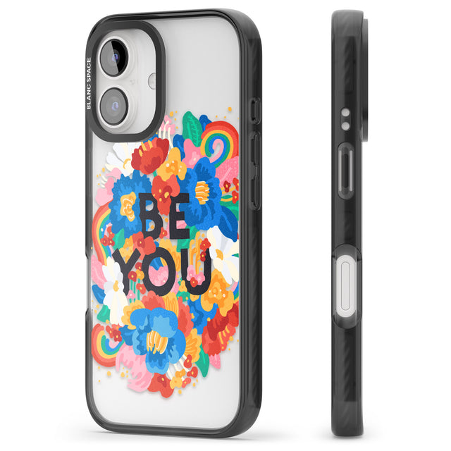 iPhone 16 Pro Max Be You Black Impact Phone Case