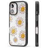 iPhone 16 Daisy Faces Clear Impact Phone Case