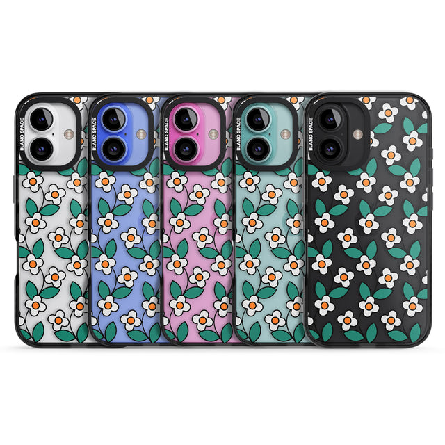 iPhone 16 Spring Daisies Clear Impact Phone Case