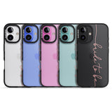 iPhone 16 Pro Max Bride to Be - Transparent Wedding Design Black Impact Phone Case