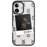 iPhone 16 Pro Max Personalised Bengal Cat Photo Black Impact Phone Case