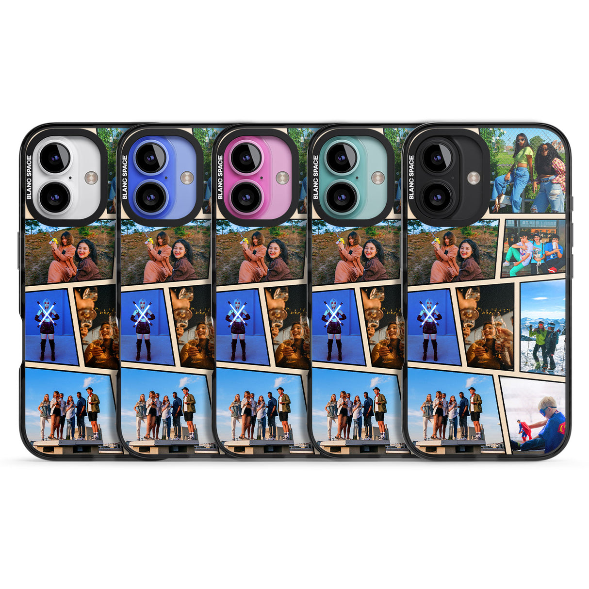 iPhone 16 Pro Max Comic Strip Photo Black Impact Phone Case