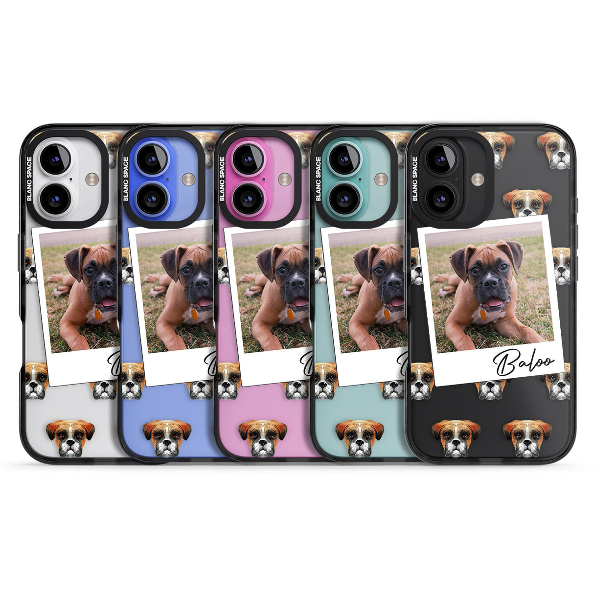 iPhone 16 Pro Max Personalised Boxer - Dog Photo Black Impact Phone Case