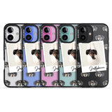 iPhone 16 Pro Max Personalised Dachshund, Black- Dog Photo Black Impact Phone Case