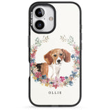 iPhone 16 Pro Max Personalised Beagle - Watercolour Dog Portrait Black Impact Phone Case