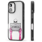 iPhone 16 Pro Max Personalised Grave Plaque Black Impact Phone Case