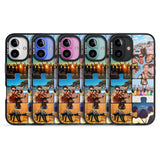 iPhone 16 Pro Max Personalised Jigsaw Photo Grid Black Impact Phone Case