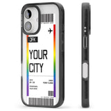 iPhone 16 Pro Max Pride Boarding Pass (Limited Edition) Black Impact Phone Case