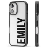 iPhone 16 Pro Max Personalised Name Black Impact Phone Case